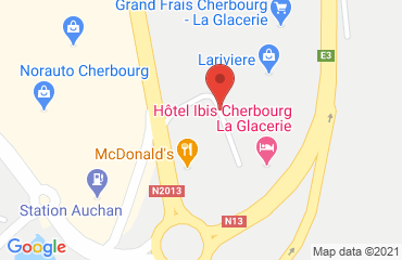 Lieu de stages Hôtel IBIS Cherbourg-La Glacerie sur la carte de La Glacerie