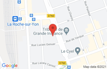 Lieu de stages The Originals City le Napoléon sur la carte de La Roche-sur-Yon