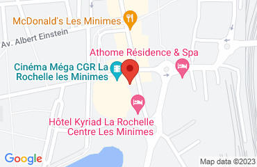 Lieu de stages Hotel KYRIAD CENTRE LES MINIMES sur la carte de La Rochelle