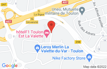 Lieu de stages HOTEL VAL HOTEL *** sur la carte de La Valette-du-Var