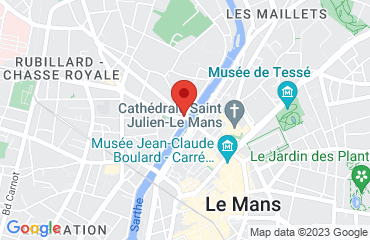 Lieu de stages hotel ibis le mans centre sur la carte de Le Mans