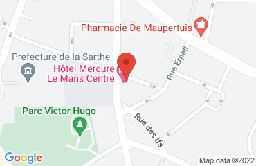 Lieu de stages MERCURE CENTRE sur la carte de Le Mans