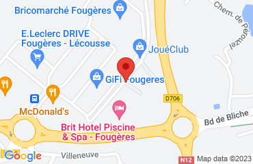 Lieu de stages Brithotel Du parc sur la carte de Lécousse