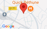 Plan Google Stage recuperation de points Béthune 62400, Rue de l'Horlogerie