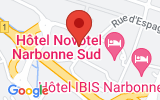 Plan Google Stage recuperation de points Narbonne 11100, 30 Rue Ratacas
