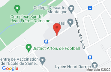 Lieu de stages Stade Couvert ARENA sur la carte de Liévin