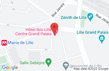 Lieu de stages IBIS LILLE CENTRE GRAND PALAIS sur la carte de Lille