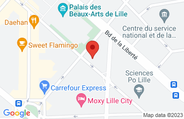 Lieu de stages espace Inkermann Chatillon sur la carte de Lille