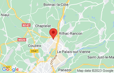 Lieu de stages CHEOPS 87 sur la carte de Limoges