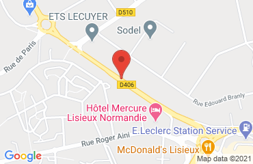 Lieu de stages IBIS STYLES LISIEUX NORMANDIE (ex MERCURE) sur la carte de Lisieux