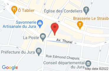 Lieu de stages CENTRE D'AFFAIRE LE THUREL sur la carte de Lons-le-Saunier