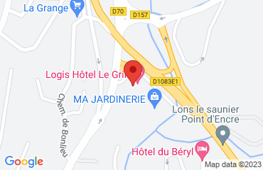 Lieu de stages Logis Hôtel le Grill sur la carte de Lons-le-Saunier