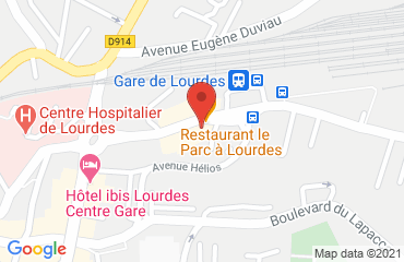 Lieu de stages BESTWESTERN sur la carte de Lourdes