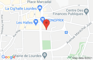 Lieu de stages AUTO ECOLE LA PYRENEENNE sur la carte de Lourdes