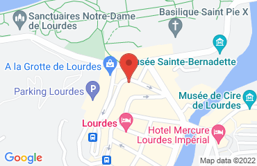 Lieu de stages HOTEL PANORAMA sur la carte de Lourdes