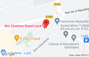 Lieu de stages Hotel Ibis Luce sur la carte de Luce