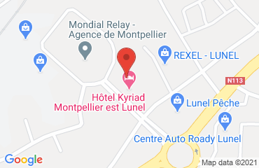 Lieu de stages KYRIAD sur la carte de Lunel