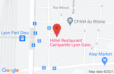 Lieu de stages HÔTEL CAMPANILE sur la carte de Lyon