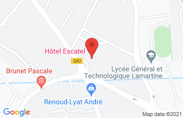 Lieu de stages Escatel Hôtel Macon sur la carte de Macon