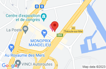 Lieu de stages Hotel IBIS  sur la carte de Mandelieu-la-Napoule