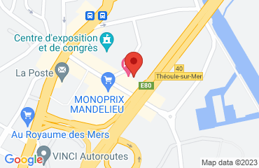 Lieu de stages Hotel IBIS sur la carte de Mandelieu-la-Napoule