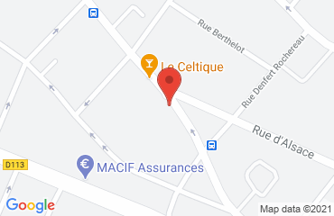 Lieu de stages ASR Centre de Formation sur la carte de Mantes