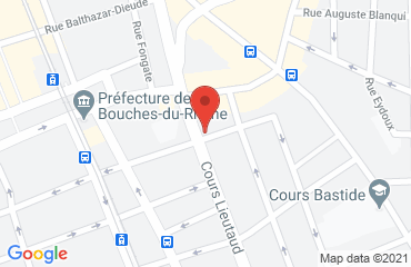 Lieu de stages Ecole de Conduite Européenne sur la carte de Marseille