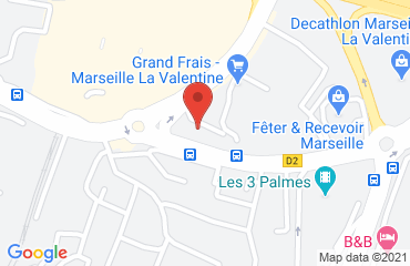 Lieu de stages Immeuble Le Rond Point - MARSEILLE 13011 sur la carte de Marseille