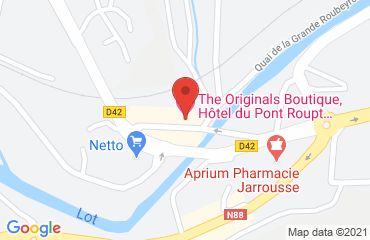 Lieu de stages Hôtel Le Pont Roupt sur la carte de Mende