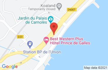 Lieu de stages BEST WESTERN PLUS PRINCE DE GALLES sur la carte de Menton