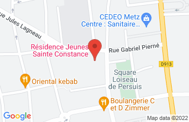 Lieu de stages LA RESIDENCE JEUNES STE CONSTANCE sur la carte de Metz