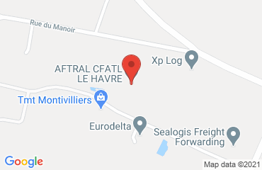 Lieu de stages AFTRAL sur la carte de Montivilliers