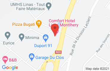 Lieu de stages Hotel Kyriad sur la carte de Montlhéry