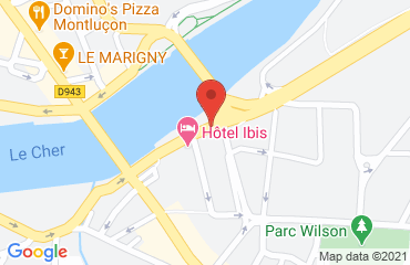 Lieu de stages IBIS sur la carte de Montluçon