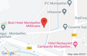 Lieu de stages HOTEL BEST HOTEL sur la carte de Montpellier