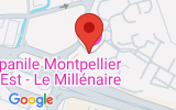 Plan Google Stage recuperation de points Montpellier 34000, 1083 Rue Henri Becquerel, Zac Du Millénaire