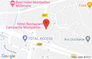 Lieu de stages HOTEL CAMPANILE sur la carte de Montpellier