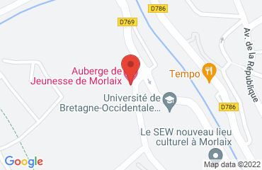 Lieu de stages Auberge de jeunesse Morlaix sur la carte de Morlaix