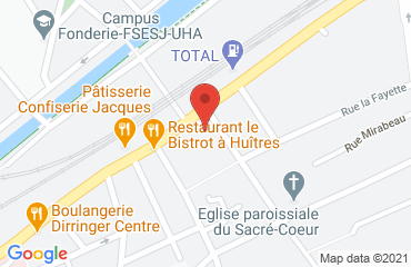 Lieu de stages Écol'Auto Lamm sur la carte de Mulhouse