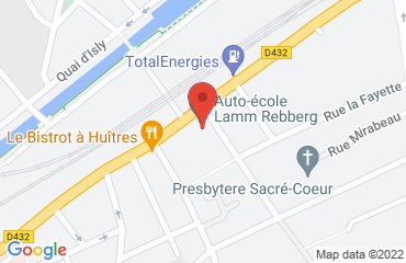 Lieu de stages AUTO ECOLE LAMM REBBERG sur la carte de Mulhouse