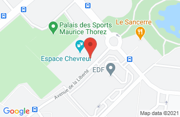 Lieu de stages SEMNA sur la carte de Nanterre