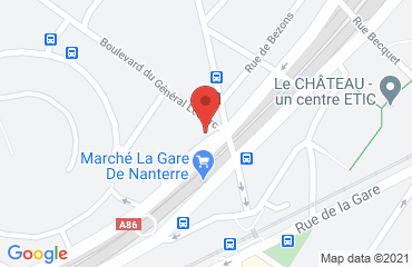 Lieu de stages ORIGINALS HOTEL NANTERRE sur la carte de Nanterre