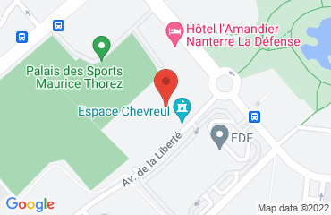 Lieu de stages SEMNA sur la carte de Nanterre