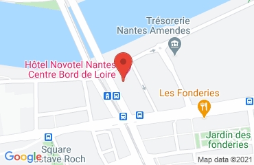Lieu de stages NOVOTEL sur la carte de Nantes