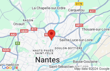Lieu de stages Quality Suites Nantes Beaujoire sur la carte de Nantes