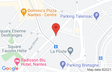 Lieu de stages NANTES IBIS Centre Tour de Bretagne sur la carte de Nantes
