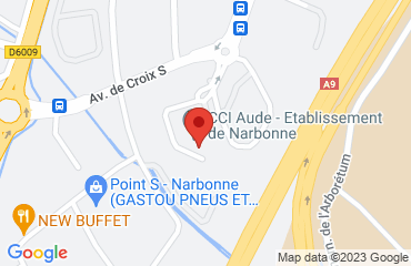 Lieu de stages CCI Aude sur la carte de Narbonne