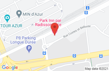 Lieu de stages RADISSON PARK INN HOTEL sur la carte de Nice