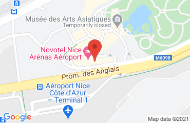 Lieu de stages Hotel Campanile Promenade des Anglais sur la carte de Nice