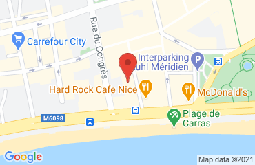 Lieu de stages Automobile club Nice sur la carte de Nice